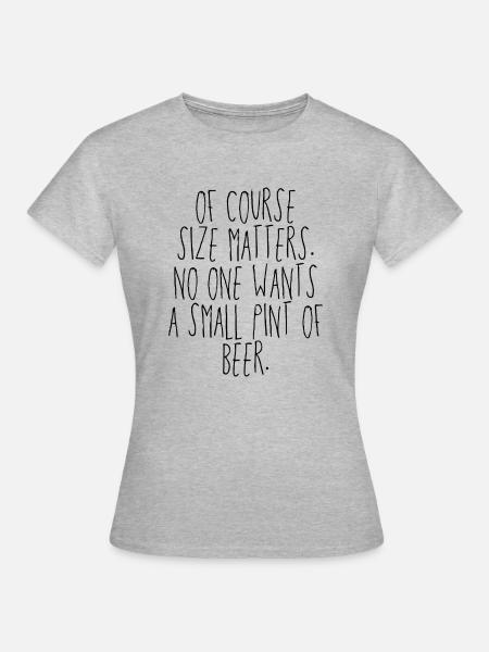 beer bier pint - Frauen T-Shirt - Grau meliert