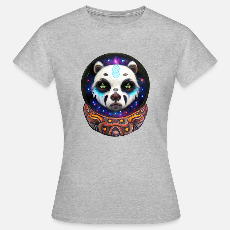 Space Panda - Women's T-Shirt - heather grey