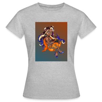 Octo diva marina - T-shirt Femme - gris chiné - Devant - AI Model Female 172 dark (172cm)