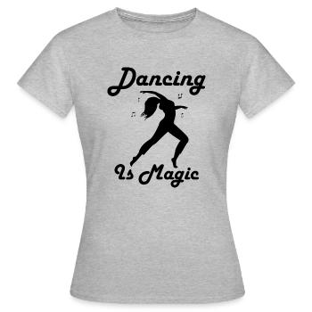Dancing Dance Music - Women's T-Shirt - heather grey - Front - AI Model Female 172 dark (172cm)