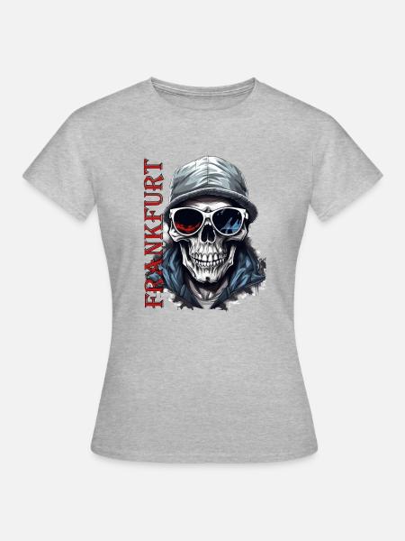 Il design del Francoforte per gli ultras e i tifosi del Francoforte - Maglietta da donna - grigio melange