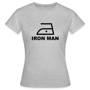 Iron Iron man hausmann - T-shirt Femme - gris chiné - Devant - AI Model Female 172 dark (172cm)
