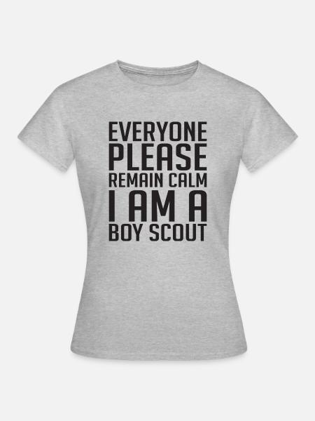 Pfadfinder, Scout, Wölfling, Rover, Geschenk - Dame-T-shirt - grå meleret