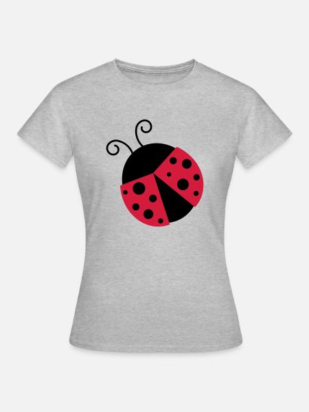 Little Ladybug Vector - Women's T-Shirt - heather grey