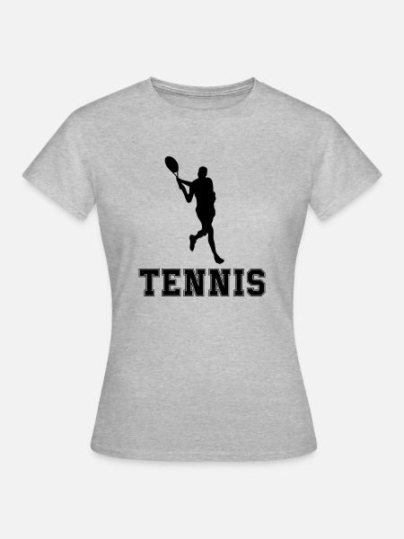 tennis - Frauen T-Shirt - Grau meliert
