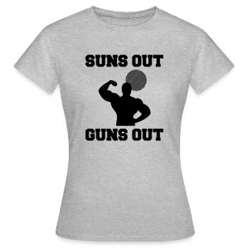 Bras, le soleil est là. - T-shirt Femme - gris chiné - Devant - AI Model Female 172 dark (172cm)