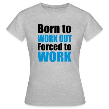 gym - T-shirt Femme - gris chiné - Devant - AI Model Female 172 dark (172cm)