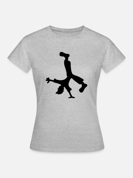 Breakdancer - T-shirt Femme - gris chiné
