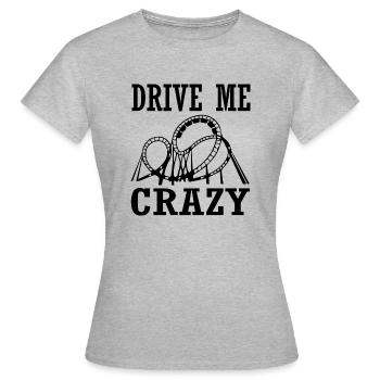 Rollercoaster Parc d’attractions - T-shirt Femme - gris chiné - Devant - AI Model Female 172 dark (172cm)