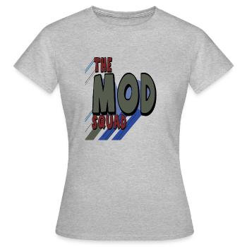 MOD-Besatzung - Frauen T-Shirt - Grau meliert - Vorne - AI Model Female 172 dark (172cm)