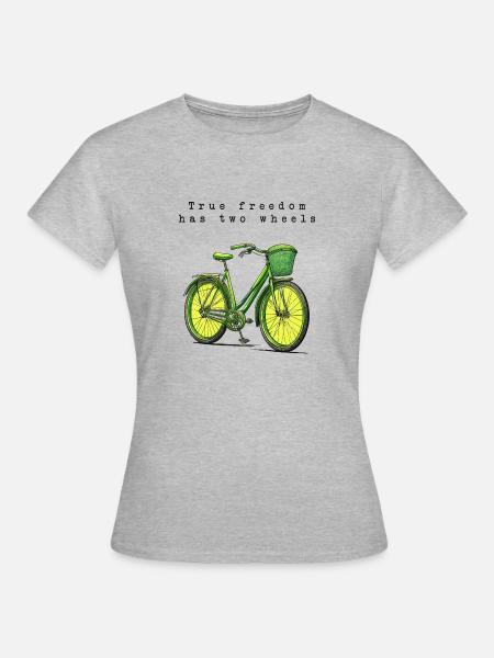 Wahre Freiheit - Frauen T-Shirt - Grau meliert