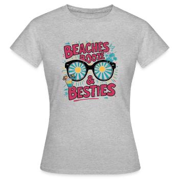 Girls' Vacation – Beaches, Drinks, Girlfriends - Women's T-Shirt - heather grey - Front - AI Model Female 172 dark (172cm)