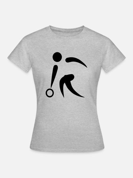 Bowling - Frauen T-Shirt - Grau meliert