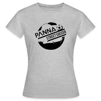 Panna Street Soccer - T-shirt Femme - gris chiné - Devant - AI Model Female 172 dark (172cm)