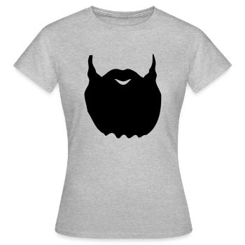 bart - Frauen T-Shirt - Grau meliert - Vorne - AI Model Female 172 dark (172cm)