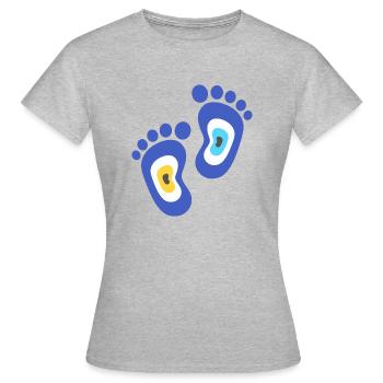 Nazar - Frauen T-Shirt - Grau meliert - Vorne - AI Model Female 172 dark (172cm)