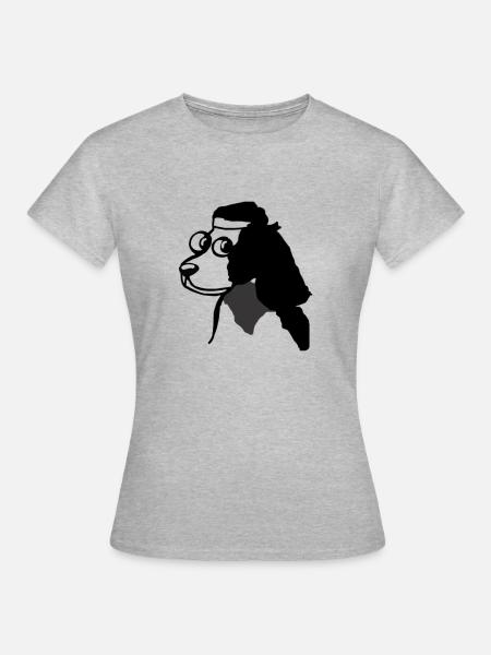 Hunde Design - Frauen T-Shirt - Grau meliert