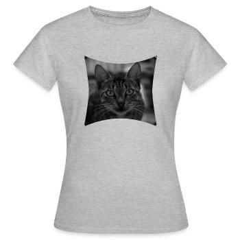 Wild Cat - Women's T-Shirt - heather grey - Front - AI Model Female 172 dark (172cm)