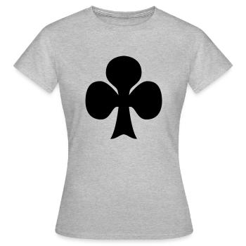 trèfle - T-shirt Femme - gris chiné - Devant - AI Model Female 172 dark (172cm)