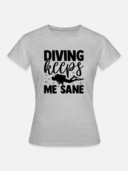 Plongée Plongée Dicton - T-shirt Femme - gris chiné
