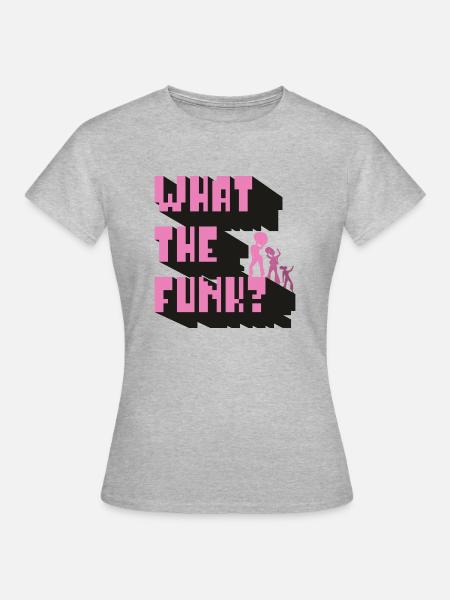 what the funk - Frauen T-Shirt - Grau meliert