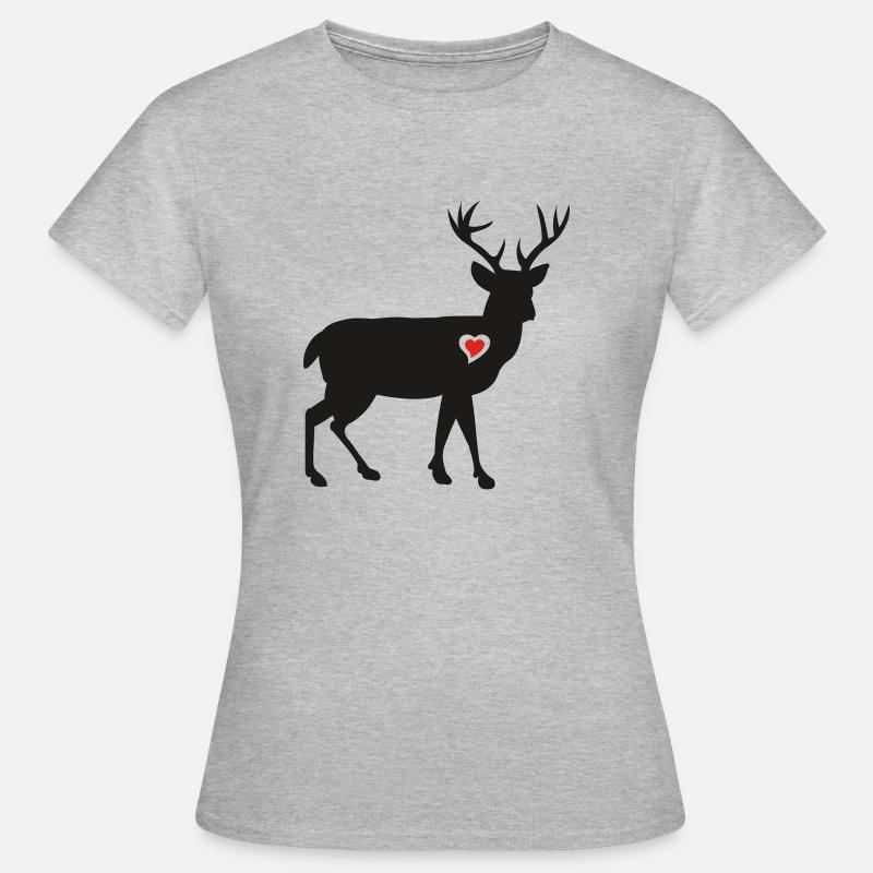 elk hirsch elch blitz thunder - Women's T-Shirt - heather grey