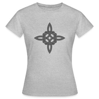 Wicca sorcières noeuds sorcière symbole Nodule celtique - T-shirt Femme - gris chiné - Devant - AI Model Female 172 dark (172cm)