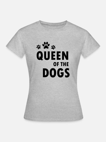Dog Hund - Frauen T-Shirt - Grau meliert