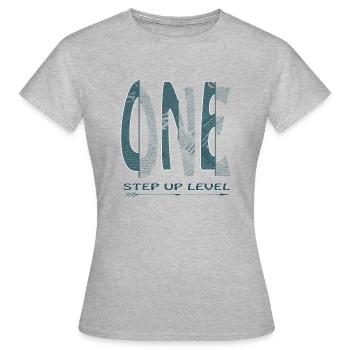 One - Women's T-Shirt - heather grey - Front - AI Model Female 172 dark (172cm)