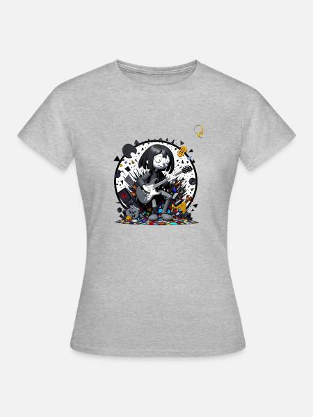 NEUE FORMEN GEHEN - Frauen T-Shirt - Grau meliert