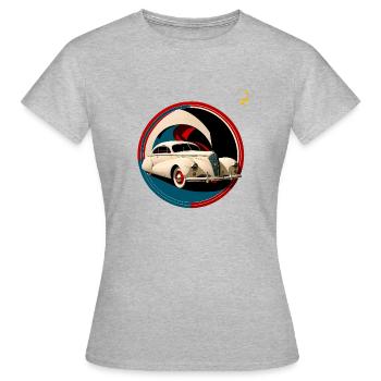 VOITURE CLASSIQUE - T-shirt Femme - gris chiné - Devant - AI Model Female 172 dark (172cm)