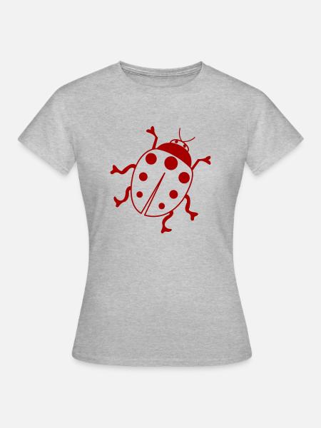 marienkäfer 1 - Frauen T-Shirt - Grau meliert