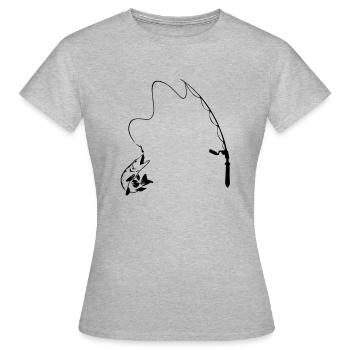 Rute & Hecht - Frauen T-Shirt - Grau meliert - Vorne - AI Model Female 172 dark (172cm)