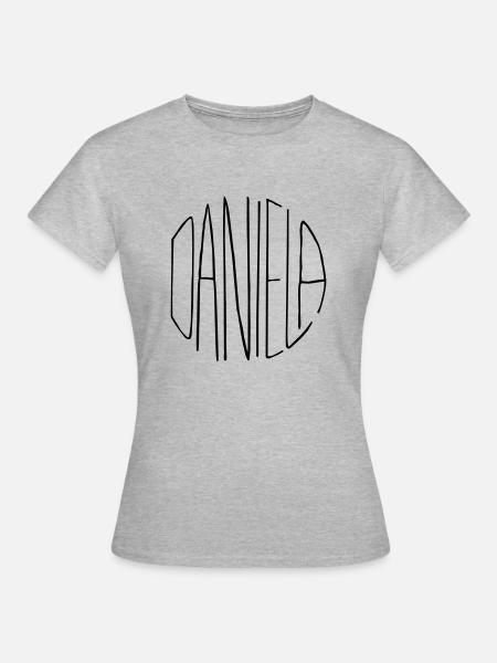 Daniela Geschenk - Frauen T-Shirt - Grau meliert