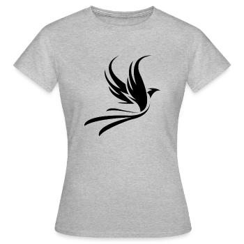 Phoenix - Women's T-Shirt - heather grey - Front - AI Model Female 172 dark (172cm)