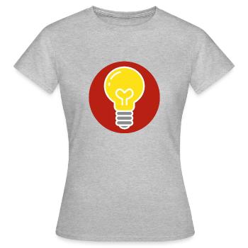 IDEE! - Frauen T-Shirt - Grau meliert - Vorne - AI Model Female 172 dark (172cm)
