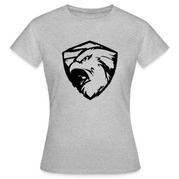 Mächtiger Adler - Frauen T-Shirt - Grau meliert - Vorne - AI Model Female 172 dark (172cm)