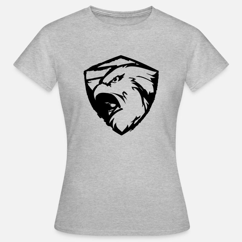 aigle puissant - T-shirt Femme - gris chiné