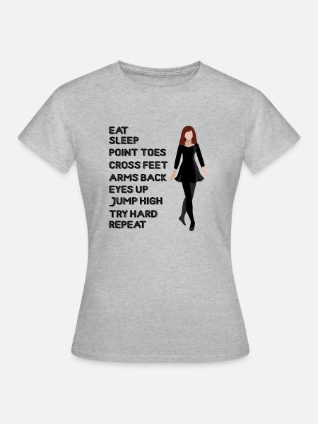 Dancing Dance Music - Frauen T-Shirt - Grau meliert