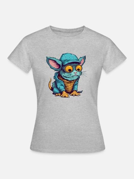 Kroki der Streuer - Frauen T-Shirt - Grau meliert