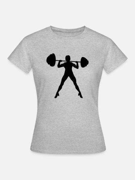 Fitness für Frauen - Frauen T-Shirt - Grau meliert