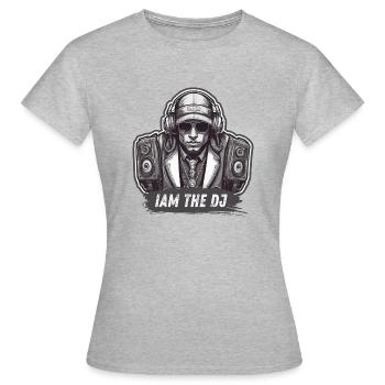 Urbanes DJ-Logo - Frauen T-Shirt - Grau meliert - Vorne - AI Model Female 172 dark (172cm)