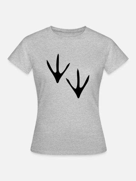 Henne - Frauen T-Shirt - Grau meliert