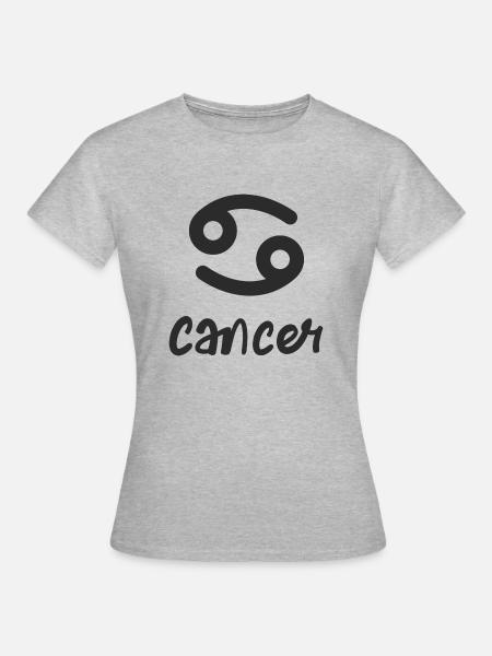 Sternzeichen Krebs - Frauen T-Shirt - Grau meliert