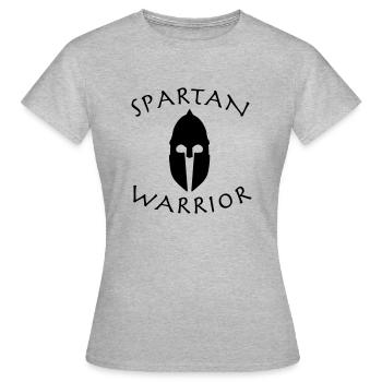 spartan warrior - T-shirt Femme - gris chiné - Devant - AI Model Female 172 dark (172cm)