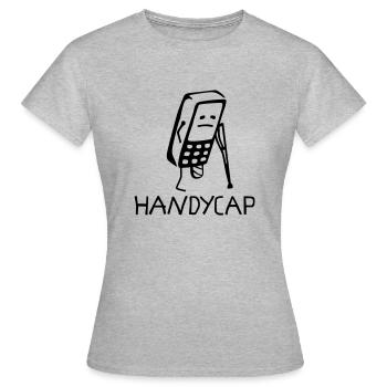 Handicap - T-shirt Femme - gris chiné - Devant - AI Model Female 172 dark (172cm)
