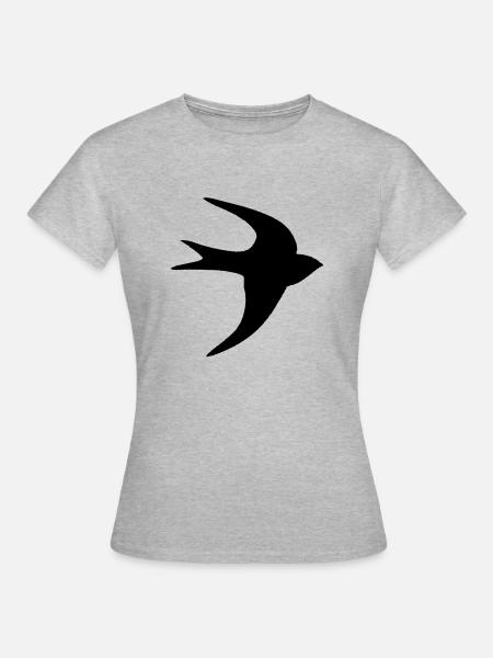 Schwalbe - Frauen T-Shirt - Grau meliert