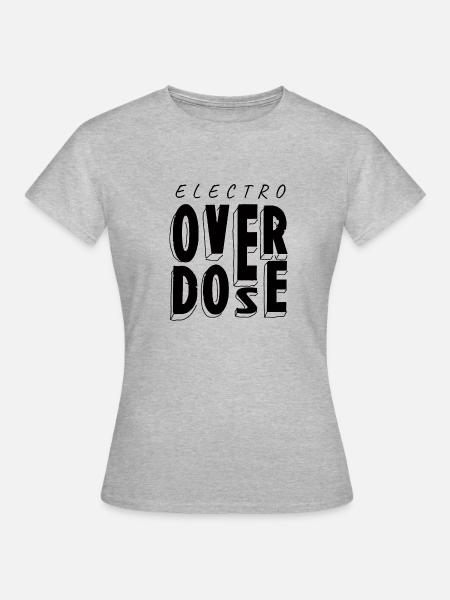 Electro Overdose - Frauen T-Shirt - Grau meliert