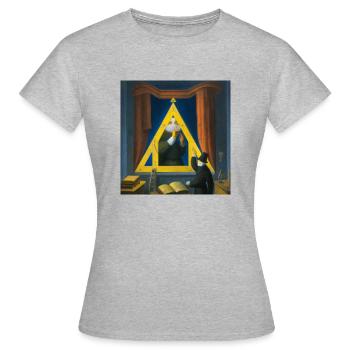 Secret Symbolism - Women's T-Shirt - heather grey - Front - AI Model Female 172 dark (172cm)