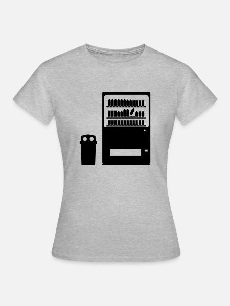 tokyo getränkeautomat - Frauen T-Shirt - Grau meliert